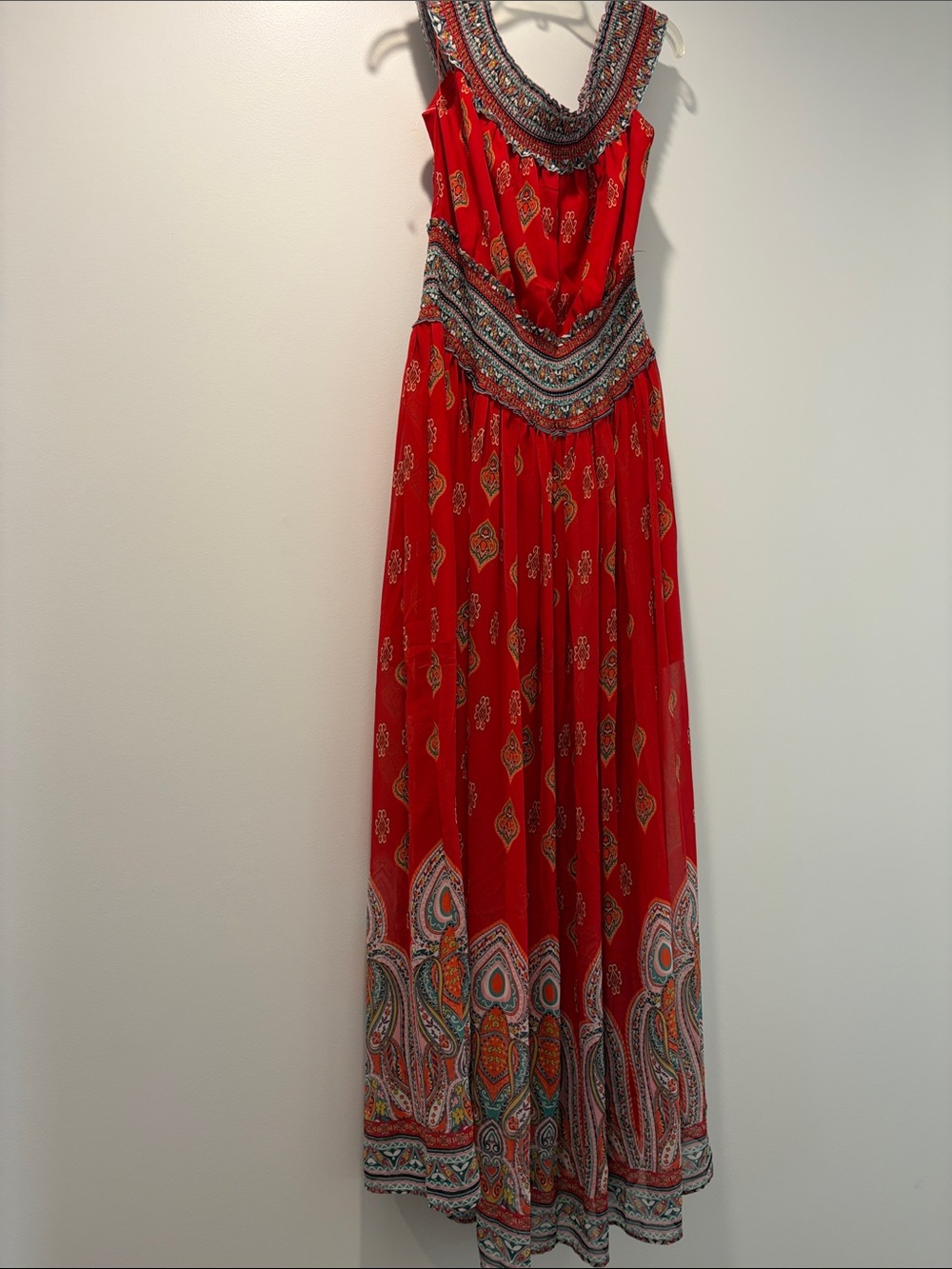 L’Atiste by Amy‎ Red Bohemian Maxi Dress, size 1X
